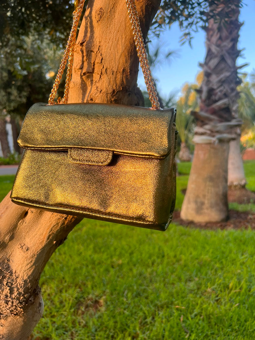 Sac Kate – Vert Métallisé