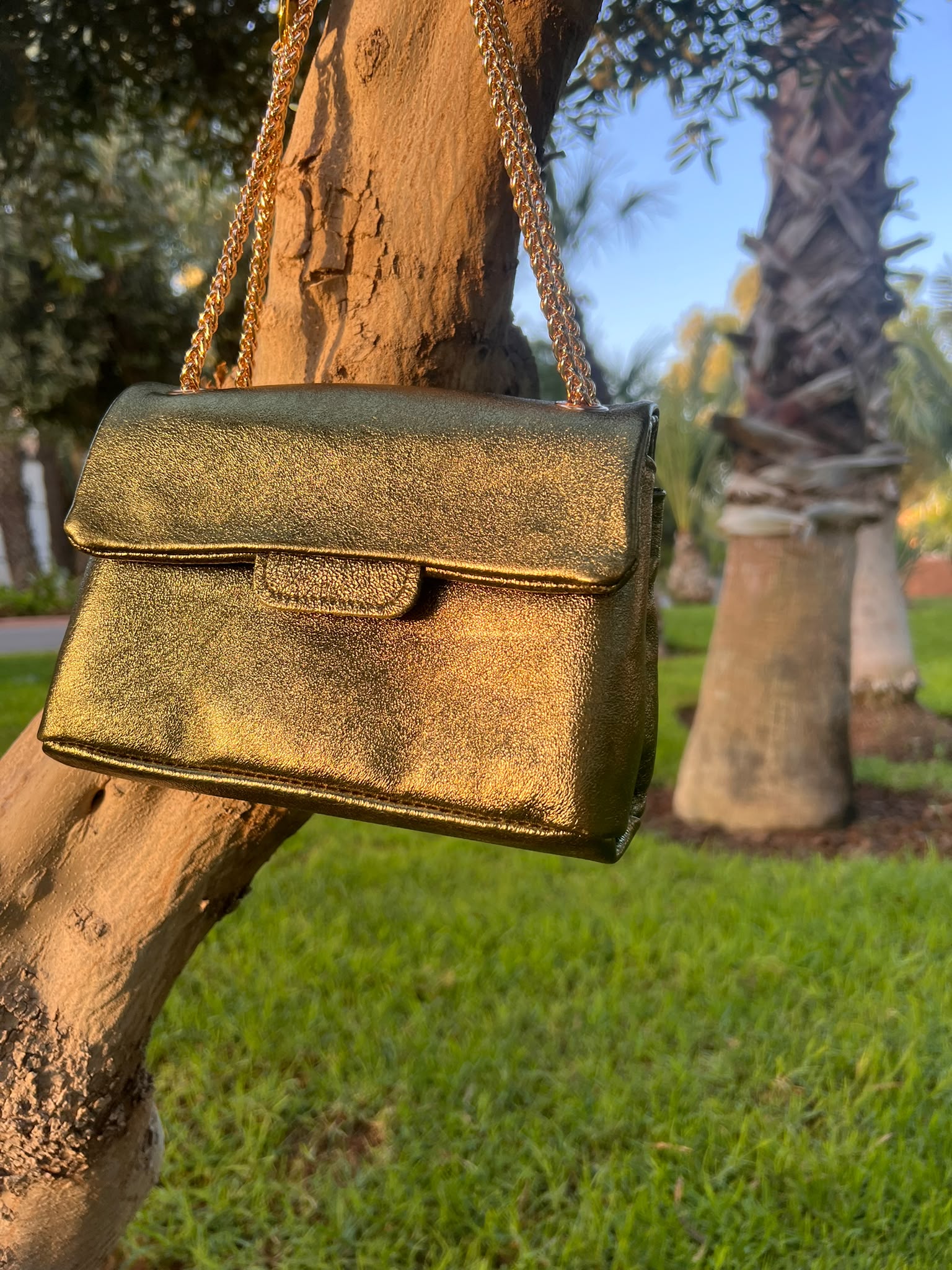 Sac Kate – Vert Métallisé
