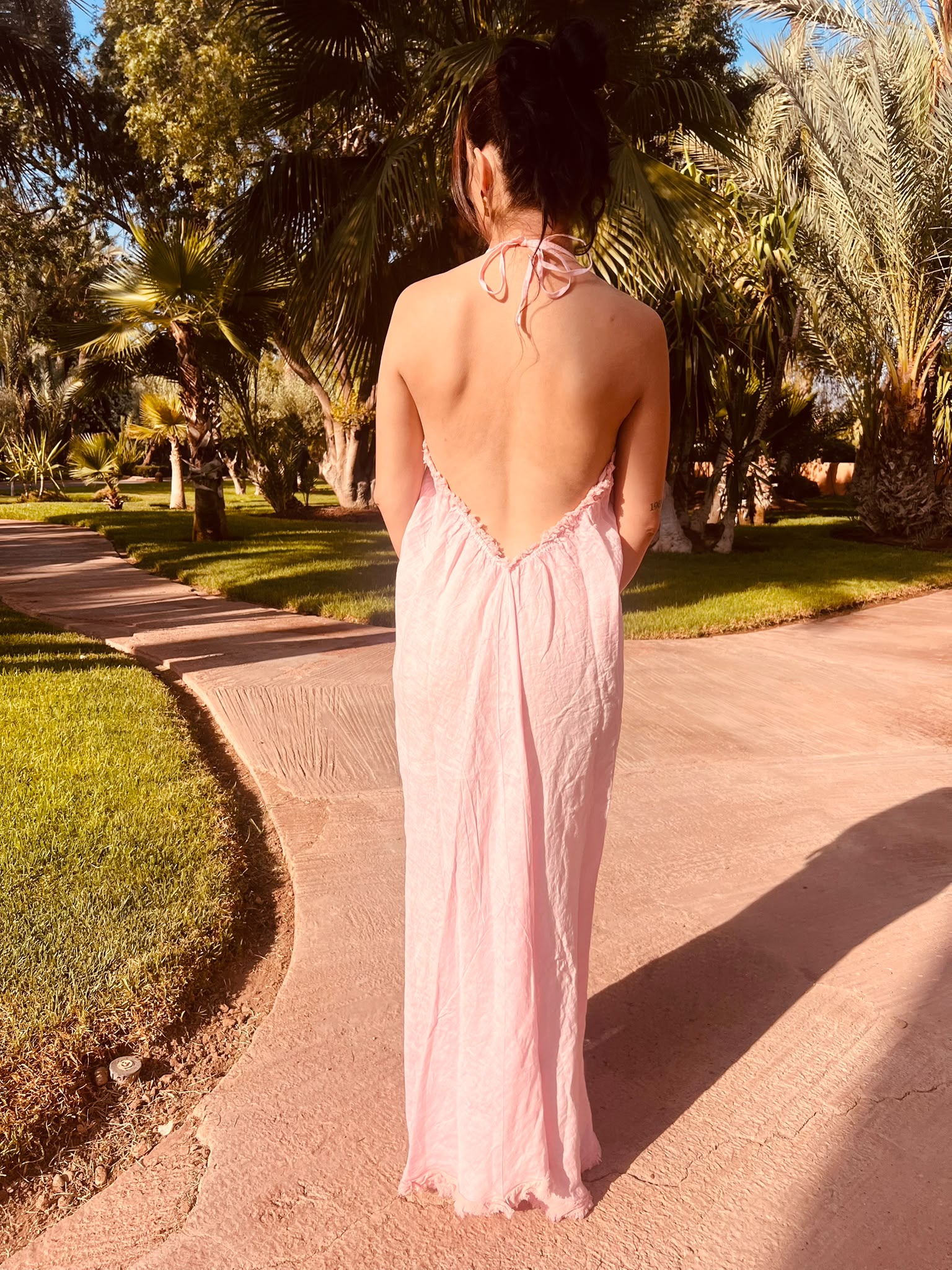 Robe Gaia - Lin Rose poudré