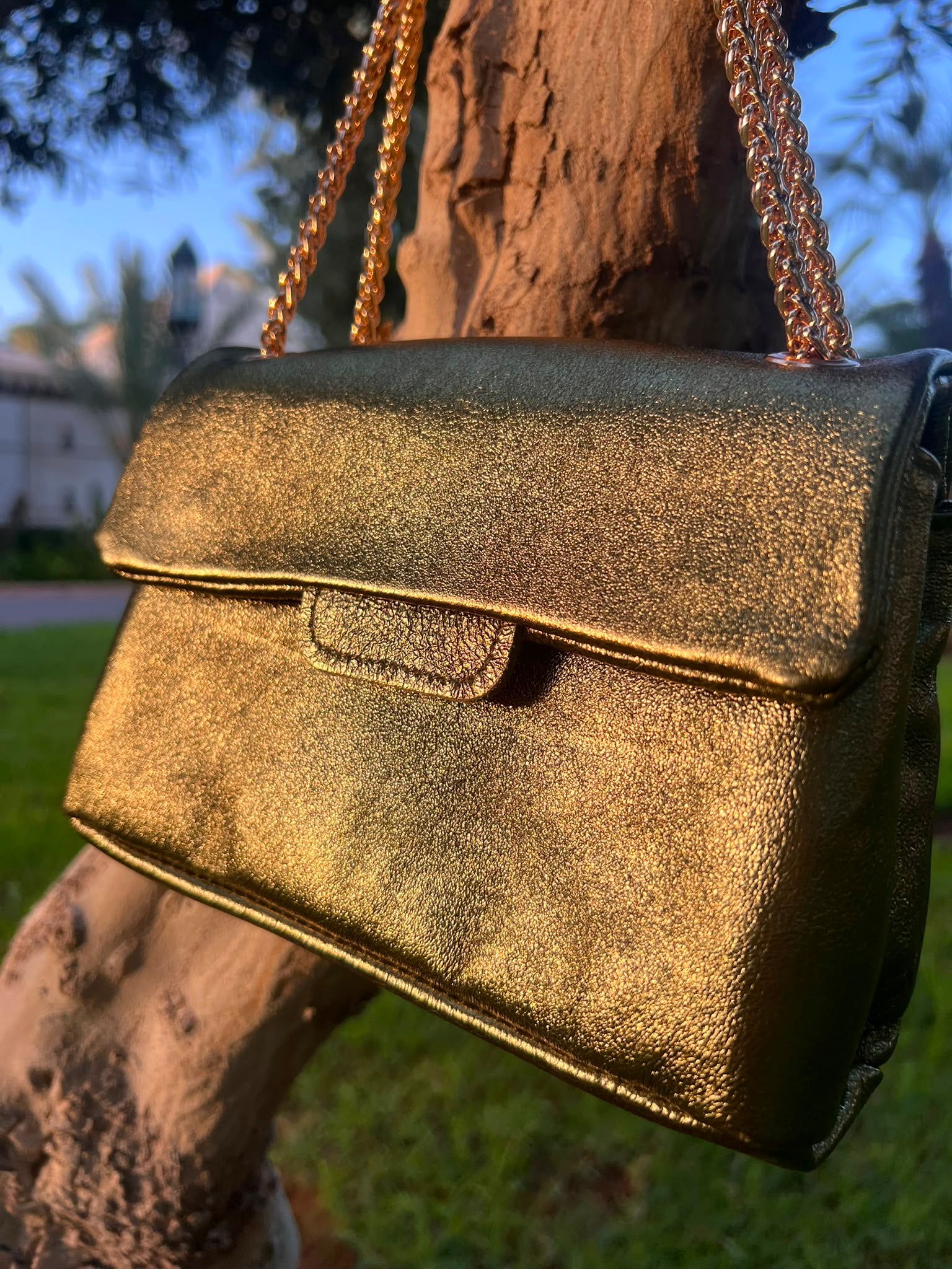 Sac Kate – Vert Métallisé