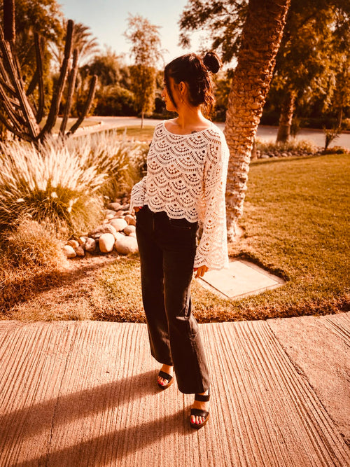 Haut Léonie – Crochet Beige